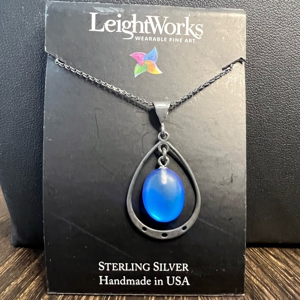 LeightWorks Wearable Fine Art Sterling Silver Necklace N2 B20